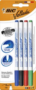 Viltstift Bic 1721 whiteboard rond 1.5mm blister ÃƒÆ’ 4 stuks assorti