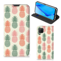 Huawei P40 Lite Flip Style Cover Ananas