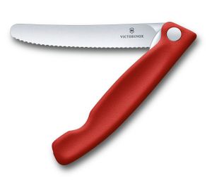 Victorinox Swiss Classic tomatenmes inklapbaar - 11cm - kartel - rood