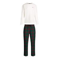 Tommy Hilfiger Long Sleeve Waffle Flannel PJ Set - thumbnail