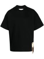 Jil Sander t-shirt en coton à détail de patch - Noir