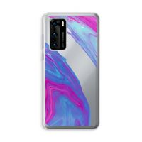 Zweverige regenboog: Huawei P40 Transparant Hoesje