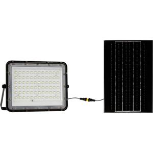 V-TAC VT-120W 7826 LED-schijnwerper, Zonne-energiemodule 15 W Neutraalwit Zwart