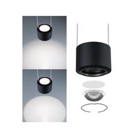 Paulmann Aldan hangende plafondverlichting Flexibele montage LED Zwart - thumbnail