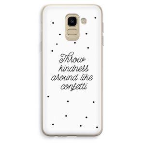 Confetti: Samsung Galaxy J6 (2018) Transparant Hoesje