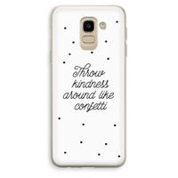 Confetti: Samsung Galaxy J6 (2018) Transparant Hoesje