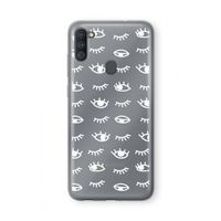 Eye pattern #3: Samsung Galaxy A11 Transparant Hoesje