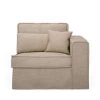 Rivièra Maison Modulaire Bank 'Metropolis' Corner Arm Rechts, Cotton, kleur Naturel