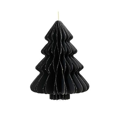 Kerstboom Decoris Zwart Papier Ø 30 x 40 cm