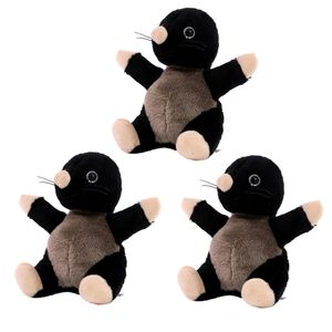 3x stuks pluche mol knuffel 14 cm