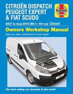 Haynes Werkplaatshandboek Fiat Scudo, Peugeot Expert diesel (2007-2016) 6412