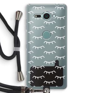 Wimpers: Sony Xperia XZ2 Compact Transparant Hoesje met koord