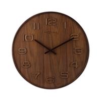 NeXtime ne-3096br wandklok dia. 35 cm, hout, bruin, 'wood wood medium' NeXtime ne-3096br wandklok dia. 35 cm, hout, bruin, 'wood wood medium'