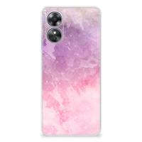 Smartphone hoesje OPPO A17 Pink Purple Paint