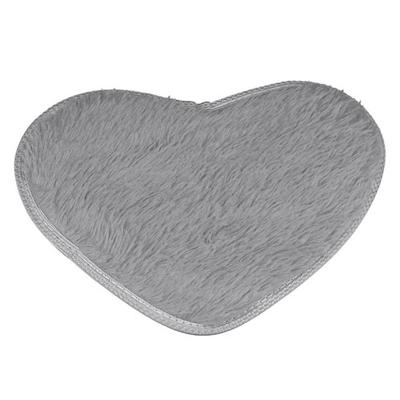 Hart vorm non-slip bad Mats keuken tapijt Home Decoratie grootte: 60 * 70CM (zilvergrijs)