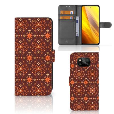 Xiaomi Poco X3 | Poco X3 Pro | Telefoon Hoesje | Batik Brown
