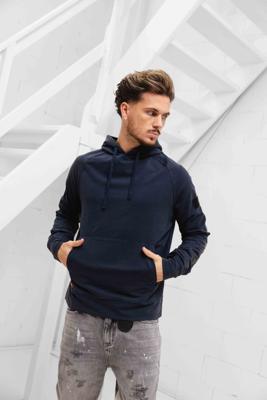Cruyff Non Denim Hoodie Heren Donkerblauw - Maat S - Kleur: Donkerblauw | Soccerfanshop
