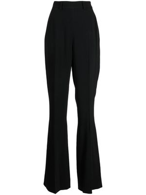David Koma pantalon droit à ornements en cristal - Noir
