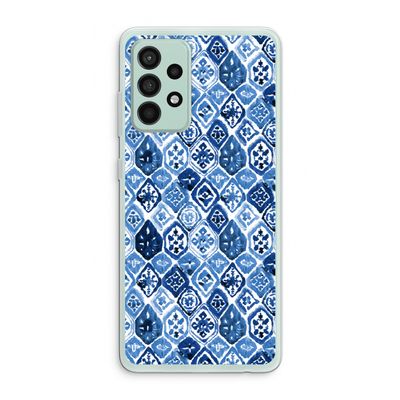 Blauw motief: Samsung Galaxy A52s 5G Transparant Hoesje