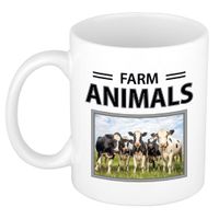 Kudde koeien mok met dieren foto farm animals - thumbnail