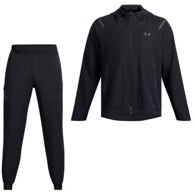 Under Armour Unstoppable Trainingspak Hooded Full-Zip Zwart Grijs