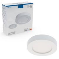 LED's Light Inbouw/Opbouw LED Plafondspot CCT Ø 15 cm - Dimbaar - warm en koud wit - Zaagmaat Ø 150mm - Wit