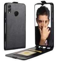 Zakelijke stijl beschermende terug verticaal flip Leder Cover Case voor Huawei Honor 8 X, met kaartslot (zwart)