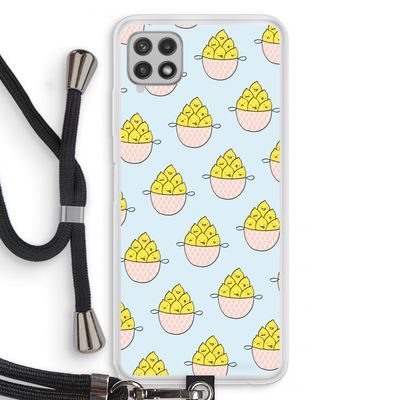 Citroenen: Samsung Galaxy A22 4G Transparant Hoesje met koord