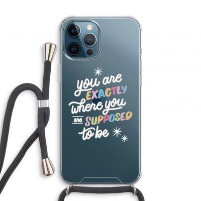Right Place: iPhone 12 Pro Transparant Hoesje met koord