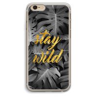 Stay wild: iPhone 6 Plus / 6S Plus Transparant Hoesje