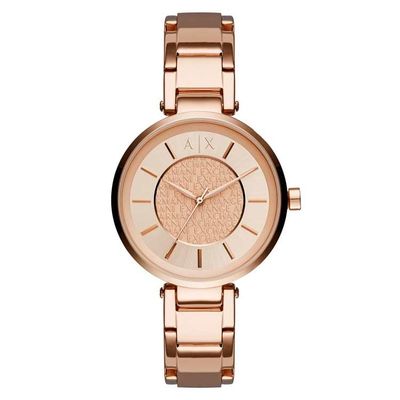 Horlogeband Armani Exchange AX5317 Staal Rosé