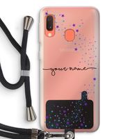 Sterren: Samsung Galaxy A20e Transparant Hoesje met koord Sterren: Samsung Galaxy A20e Transparant Hoesje met koord