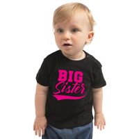 Big sister cadeau t-shirt zwart babys / meisjes - thumbnail