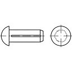 TOOLCRAFT TO-6865881 Halfronde kerfnagel Staal 5000 stuk(s)