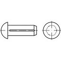 TOOLCRAFT TO-6865881 Halfronde kerfnagel Staal 5000 stuk(s)