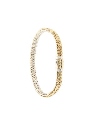 John Hardy petit bracelet en chaîne à design réversible - Or
