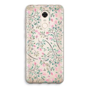 Sierlijke bloemen: Xiaomi Redmi 5 Transparant Hoesje