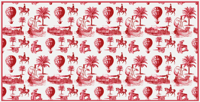 Jouy kunst stijl illustraties antiek vinyl tapijt