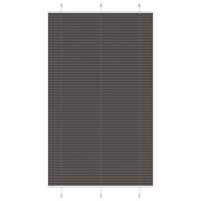 Pliss rolgordijn 120x200cm stofbreedte 119,4cm polyester zwart