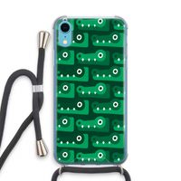 Crocs: iPhone XR Transparant Hoesje met koord
