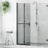 Inloop douche wand Zwart en donkertransparant 70 x 190 cm Inloop douche wand Zwart en donkertransparant 70 x 190 cm
