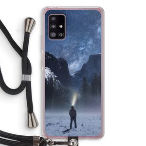 Wanderlust: Samsung Galaxy A51 5G Transparant Hoesje met koord