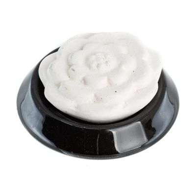 Geursteen Lotus Bloem Zwart - 7 cm