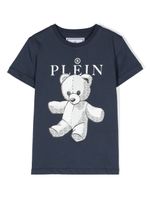 Philipp Plein Junior t-shirt en coton à motif graphique - Bleu - thumbnail