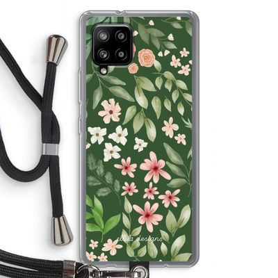 Botanical green sweet flower heaven: Samsung Galaxy A42 5G Transparant Hoesje met koord