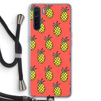Ananas: Oppo A91 Transparant Hoesje met koord