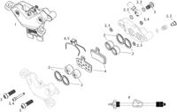 SRAM schijfrem "motive silver" front disc brakes motifs silver black