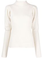 Chloé ribbed-knit cashmere jumper - Tons neutres