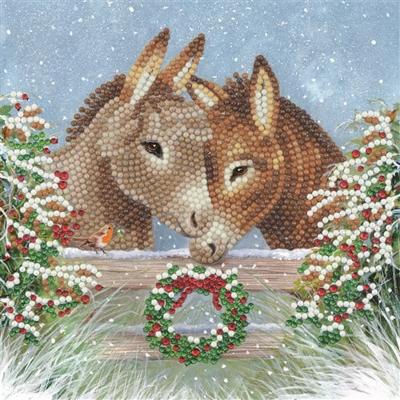Diamond painting ezel liefde kerstkaarten maken
