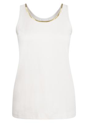 Tramontana Singlet Lurex Tape Q05-20-401 Tops En Singlets 006800-stone